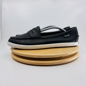 Cole Haan Nantucket Shoes Women's 9.5 B Black Leather Penny Loafers